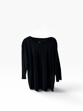 J. Jill 100% Pima Cotton 3/4-Sleeve Scoop Neck Tee Classic Lagenlook Women’s XL